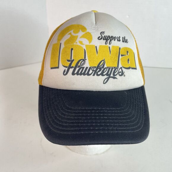 Iowa Hawkeyes SnapBack Trucker Hat, Top Of The World, Yellow, Logo - Picture 1 of 8